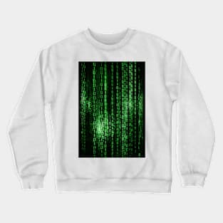 Digital abstract matrix background Crewneck Sweatshirt